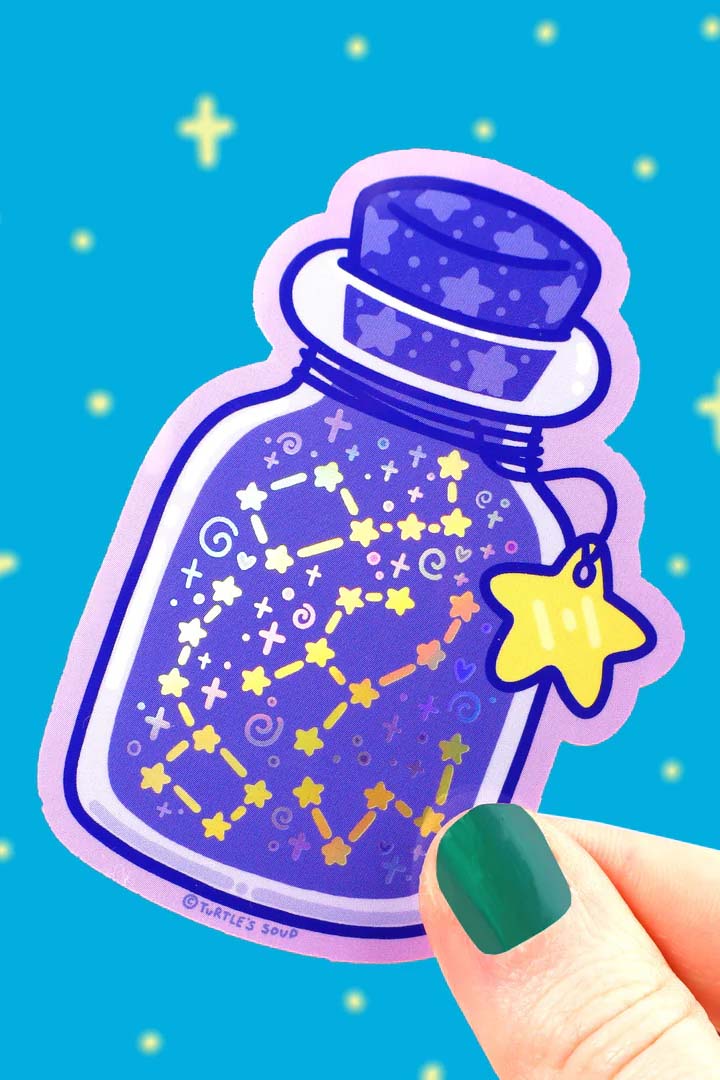 Bottle of Stars Sticker