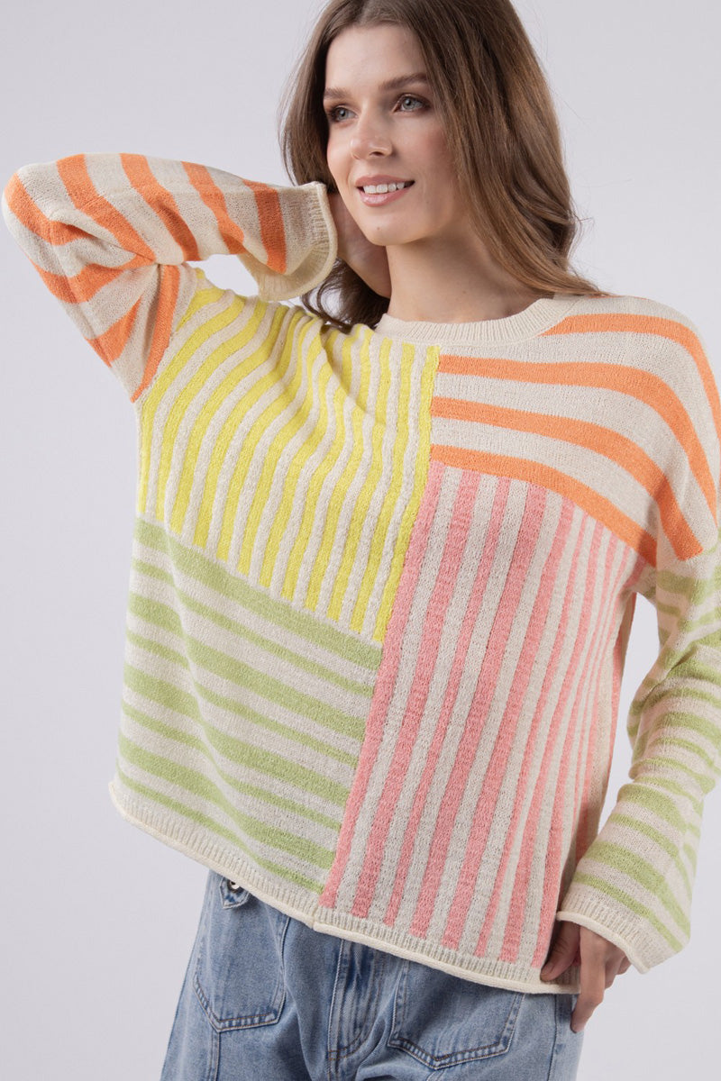 Playful Stripes Sweater