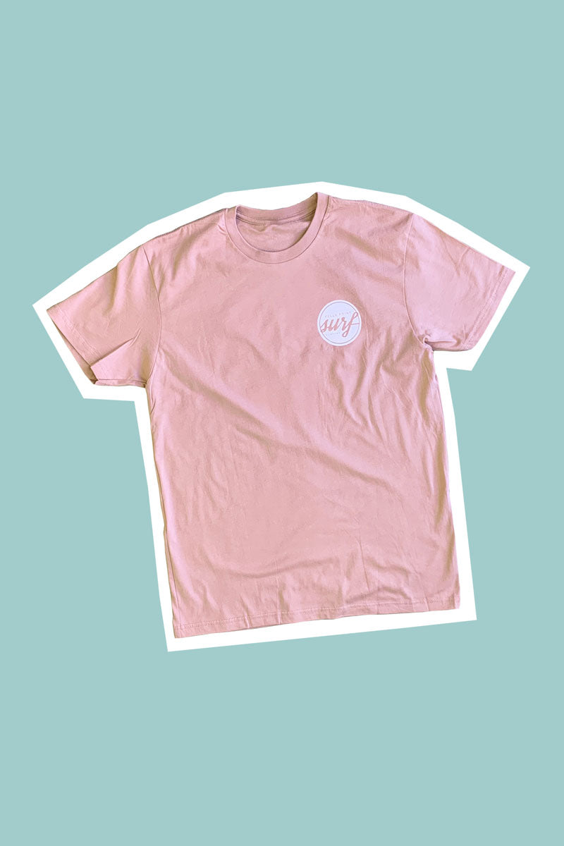 surf classic tee pink